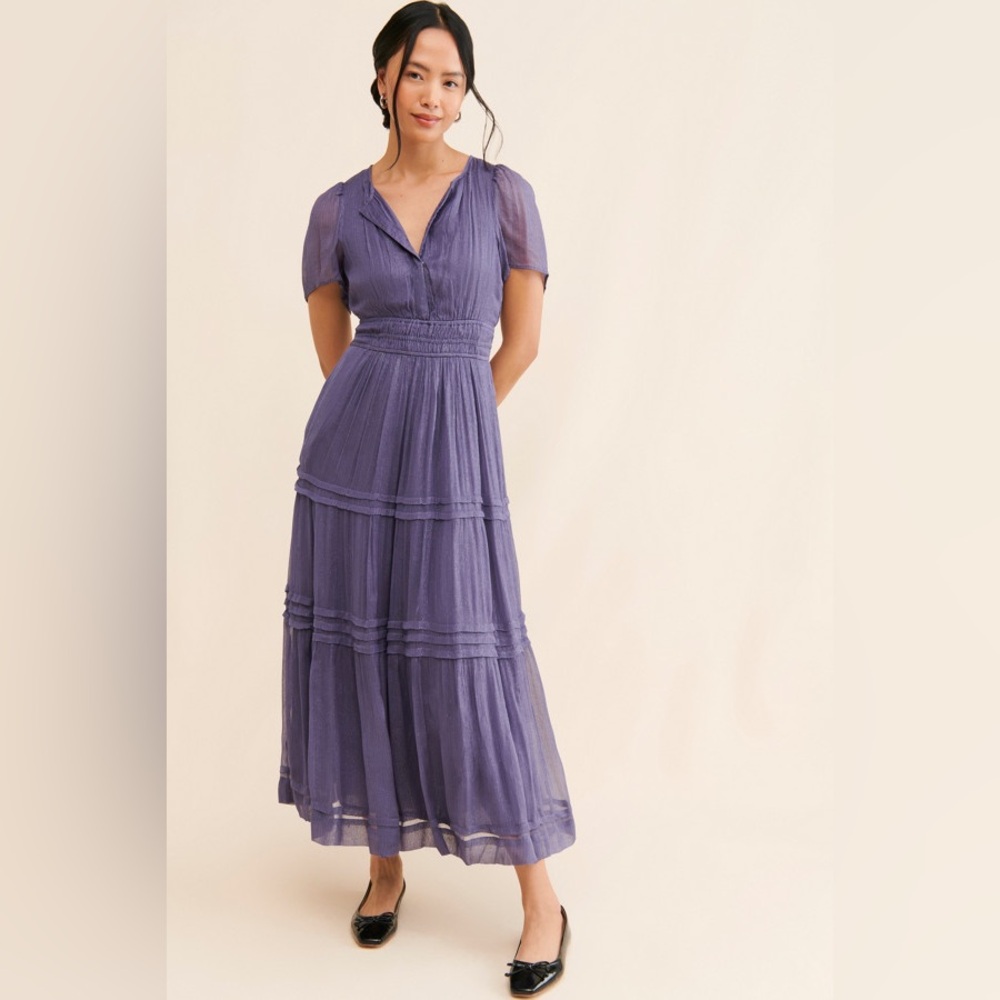 Anthropologie The Somerset Maxi Dress: Lurex Edition